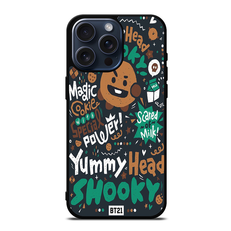 YUMMY HEAD SHOOKY BTS 21 iPhone 15 Pro Max Case Cover