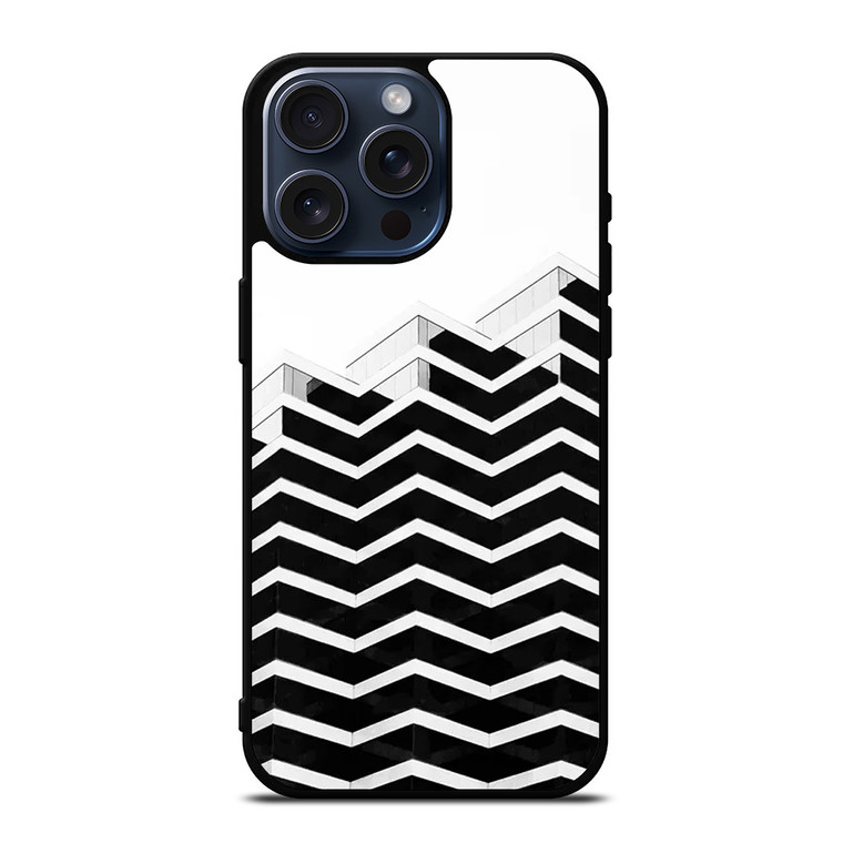 ZIG ZAG HALF PATTERN iPhone 15 Pro Max Case Cover