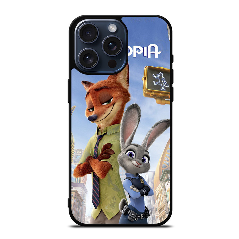 ZOOTOPIA NICK AND JUDY DISNEY iPhone 15 Pro Max Case Cover