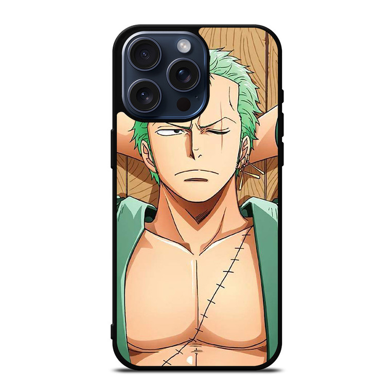 ZORO ONE PIECE ANIME iPhone 15 Pro Max Case Cover