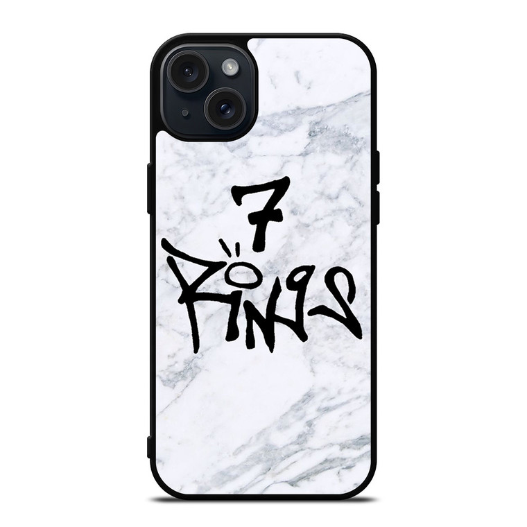 7 RINGS ARIANA GRANDE MARBLE iPhone 15 Plus Case Cover