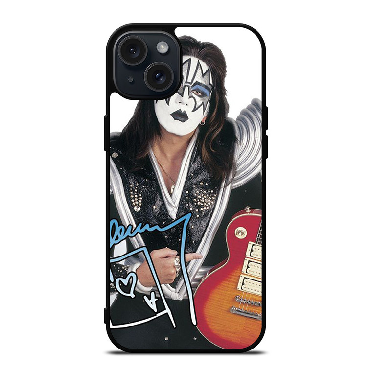 ACE FREHLEY AND GUITAR KISS BAND  iPhone 15 Plus Case Cover