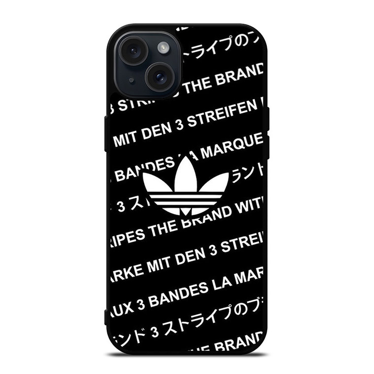 ADIDAS 3 STRIPES iPhone 15 Plus Case Cover