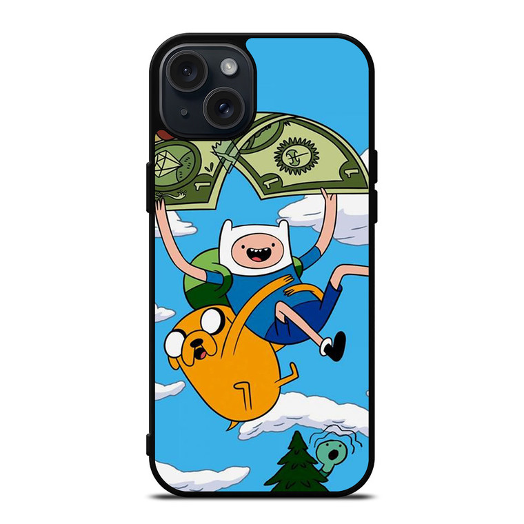 ADVENTURE TIME FINN AND JAKE MONEY iPhone 15 Plus Case Cover