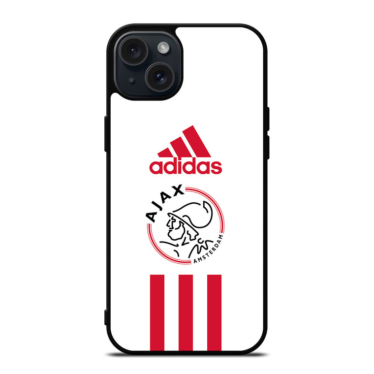 AJAX AMSTERDAM FC ADIDAS STRIPES iPhone 15 Plus Case Cover