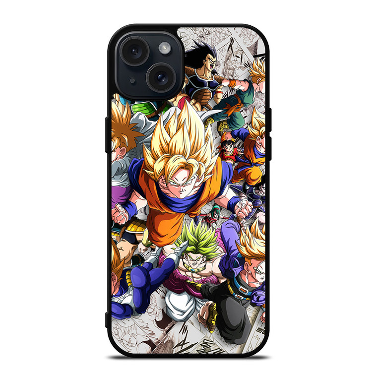 ALL SAIYAN DRAGON BALL iPhone 15 Plus Case Cover