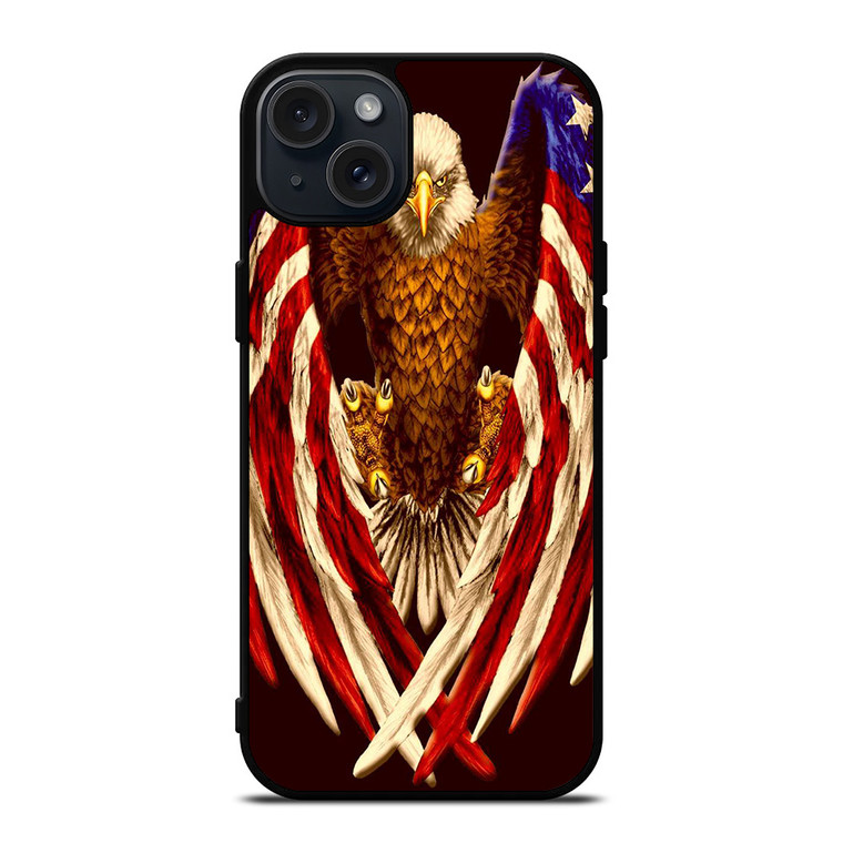 AMERICA FLAG EAGLE iPhone 15 Plus Case Cover