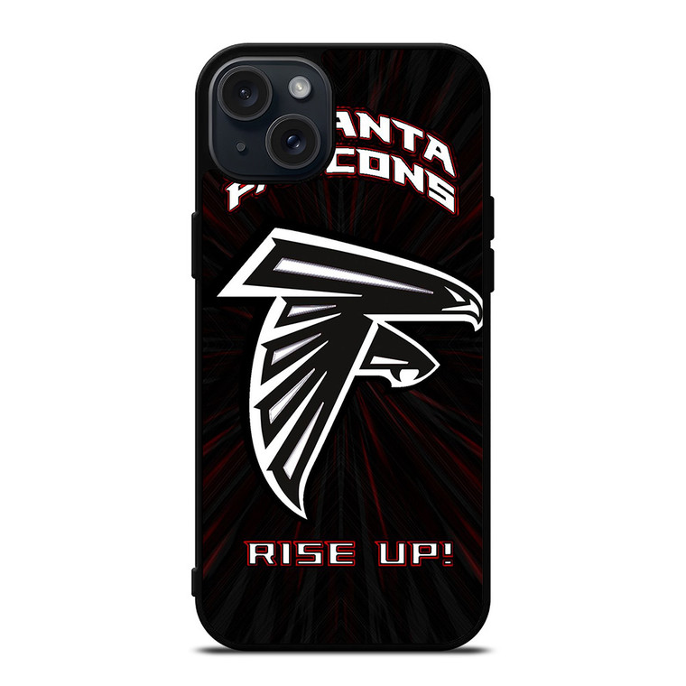 ATLANTA FALCONS RISE UP LOGO iPhone 15 Plus Case Cover