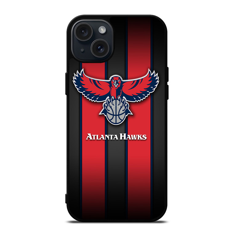 ATLANTA HAWKS STRIPE LOGO iPhone 15 Plus Case Cover