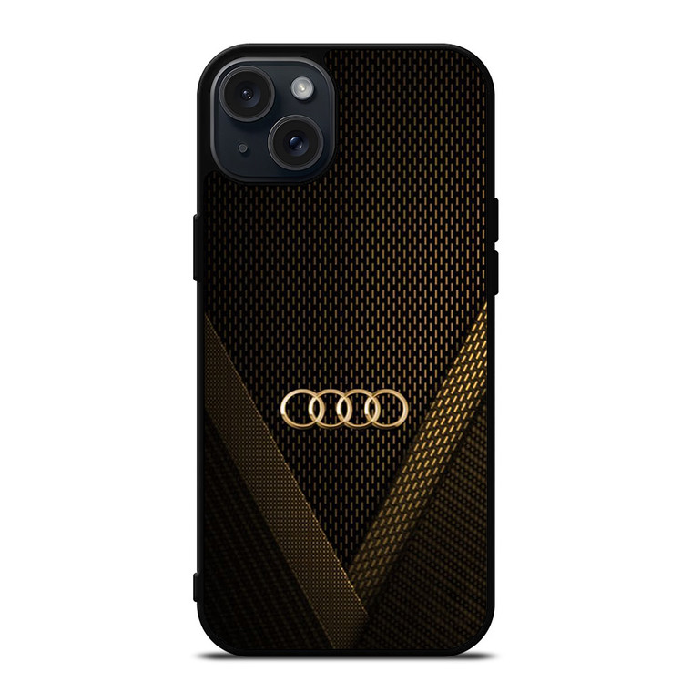 AUDI GOLD LOGO iPhone 15 Plus Case Cover