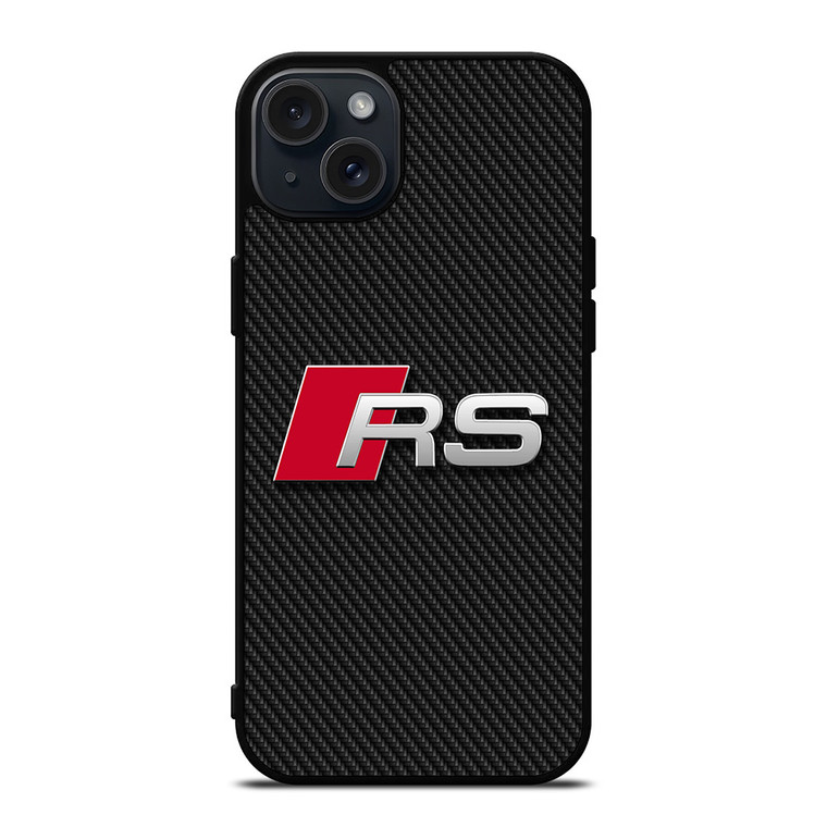AUDI RS CARBON LOGO iPhone 15 Plus Case Cover