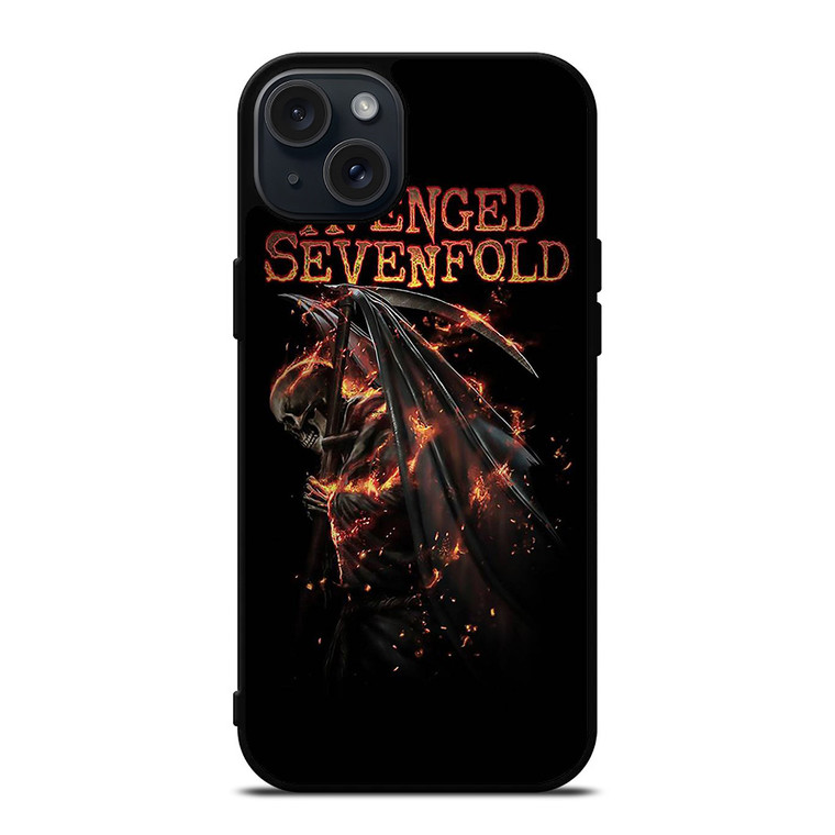 AVENGED SEVENFOLD RACK BAND LOGO iPhone 15 Plus Case Cover