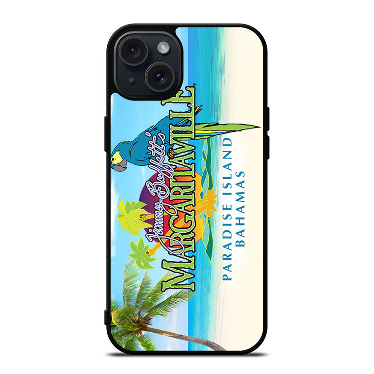 BEACH JIMMY BUFFETS MARGARITAVILLE LOGO iPhone 15 Plus Case Cover