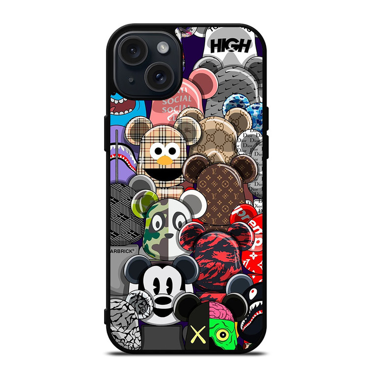 BEARBRICK BRAND COLABORATION iPhone 15 Plus Case Cover