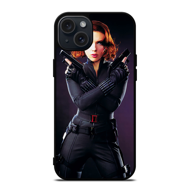 BLACK WIDOW SEXY GUN AVENGERS iPhone 15 Plus Case Cover BLACK WIDOW SEXY GUN AVENGERS iPhone 15 Plus Case Cover