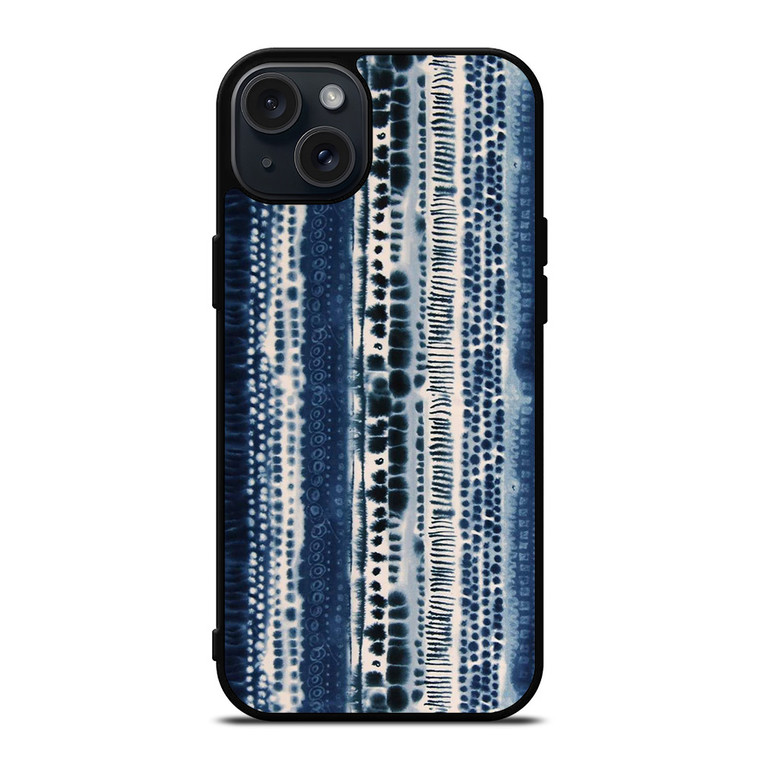 BLUE STRETCHED CHIFFON FABRIC iPhone 15 Plus Case Cover