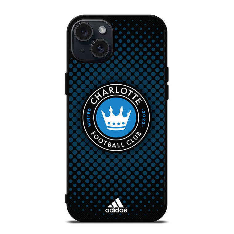 CHARLOTTE FC SOCCER MLS ADIDAS iPhone 15 Plus Case Cover