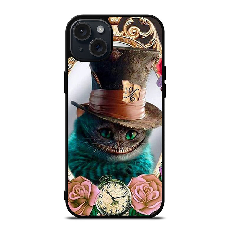 CHESHIRE CAT ALICE IN WONDERLAND CARTOON iPhone 15 Plus Case Cover