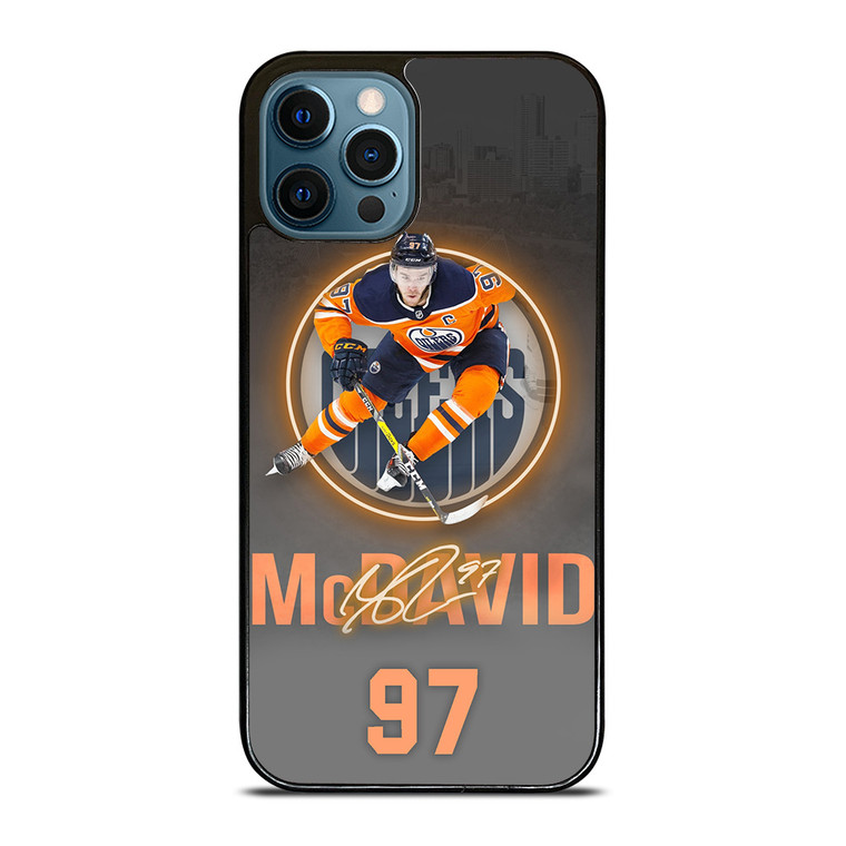 CONNOR MCDAVID EDMONTON OILERS PLAYER iPhone 12 Pro Max Case Cover
