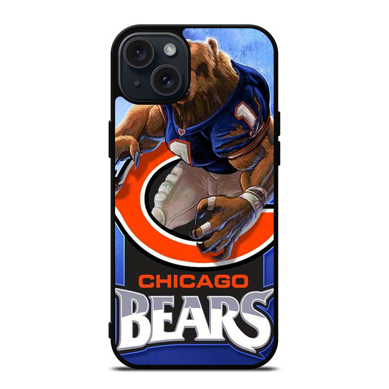 CHICAGO BEARS MASCOT LOGO iPhone 15 Plus Case Cover CHICAGO BEARS MASCOT LOGO iPhone 15 Plus Case Cover