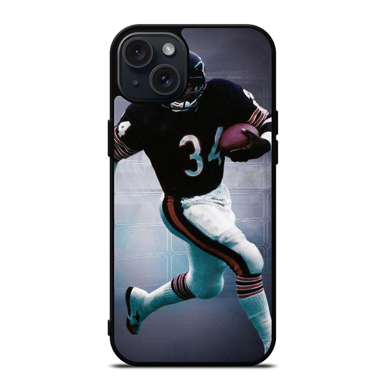 CHICAGO BEARS WALTER PAYTON NFL FOOTBALL 2 iPhone 15 Plus Case Cover
