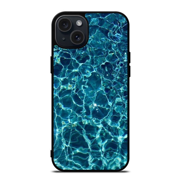 CLEAR BLUE WATER iPhone 15 Plus Case Cover