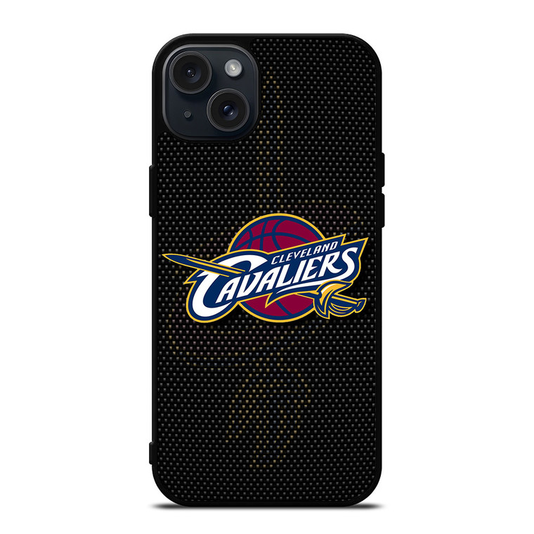 CLEVELAND CAVALIERS CARBON LOGO iPhone 15 Plus Case Cover CLEVELAND CAVALIERS CARBON LOGO iPhone 15 Plus Case Cover