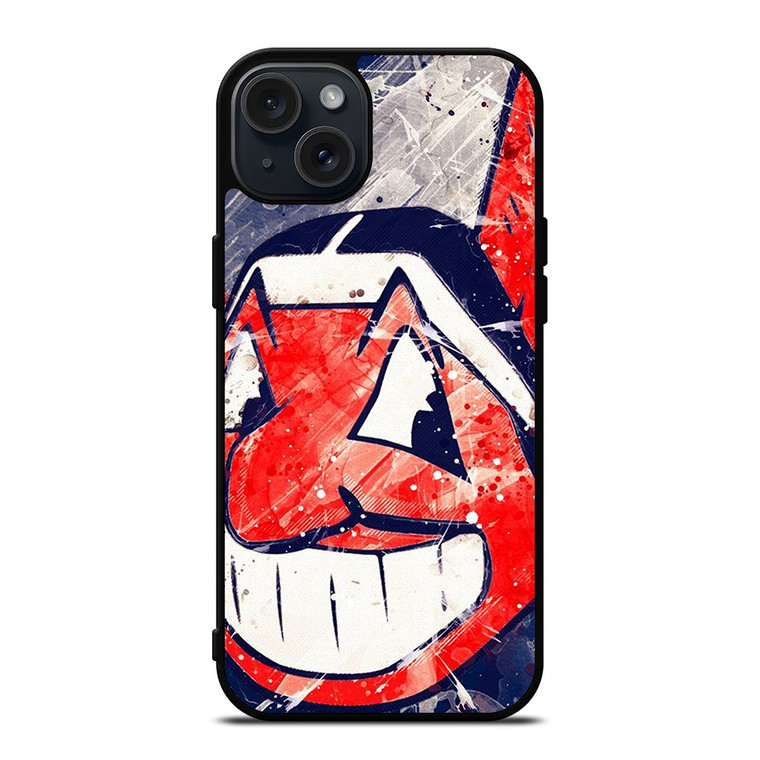 CLEVELAND INDIANS LOGO BASEBALL TEAM MLB ICON iPhone 15 Plus Case Cover