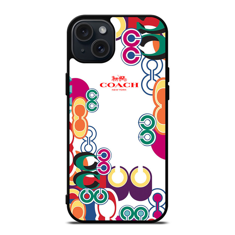COACH NEW YORK COLOR iPhone 15 Plus Case Cover