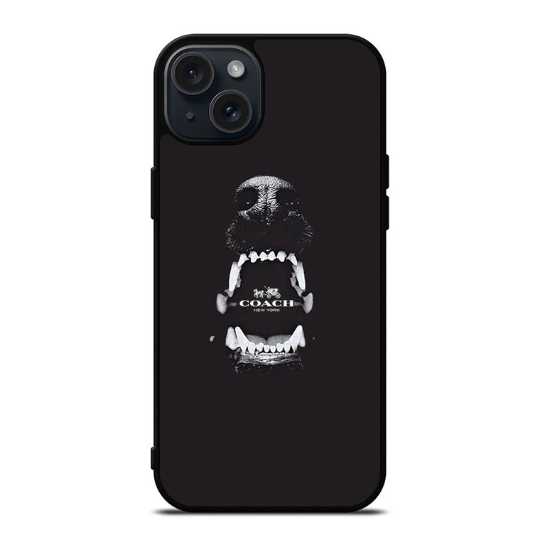 COACH NEW YORK LOGO DOG iPhone 15 Plus Case Cover