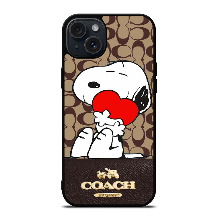 COACH NEW YORK SNOOPY iPhone 15 Plus Case Cover