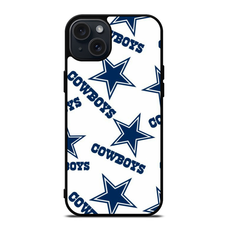 DALLAS COWBOYS LOGO PATTERN iPhone 15 Plus Case Cover