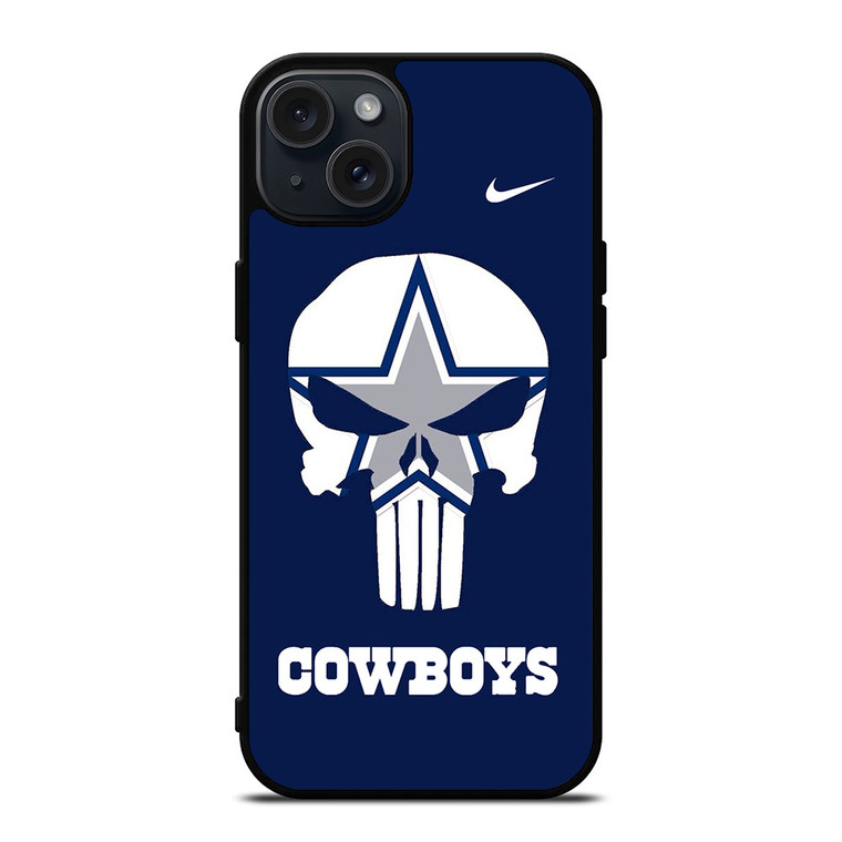 DALLAS COWBOYS NIKE THE PUNISHER iPhone 15 Plus Case Cover