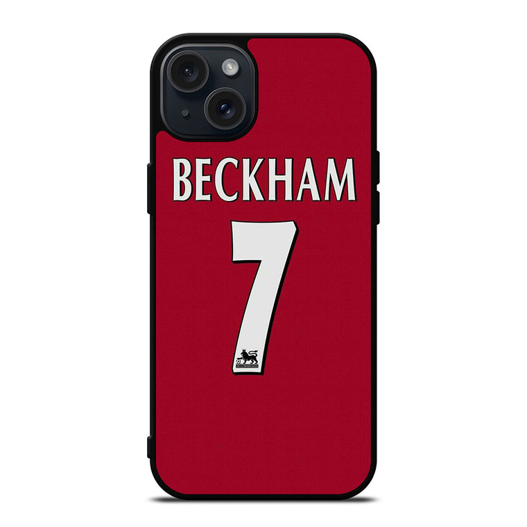 DAVID BECKHAM JERSEY MANCHESTER UNITED iPhone 15 Plus Case Cover