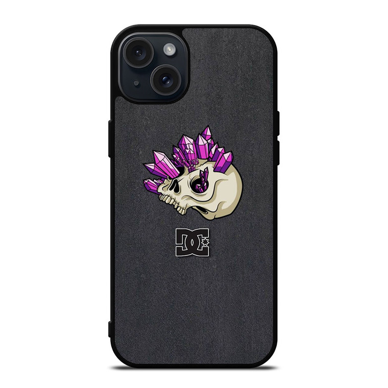 DC SHOES LOGO EMERALD SKULL iPhone 15 Plus Case Cover