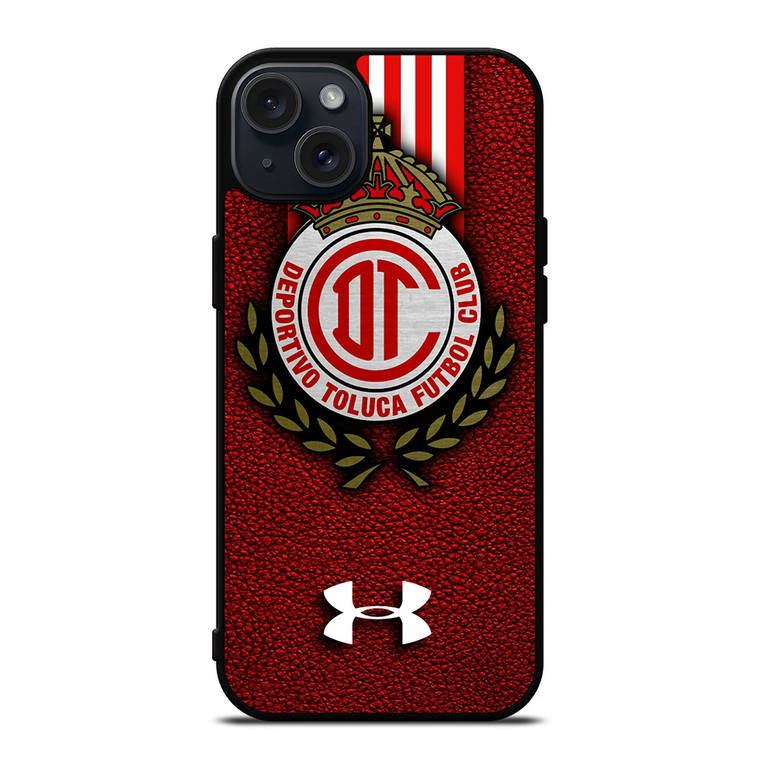 DEPORTIVO TOLUCA FC LEATHER LOGO iPhone 15 Plus Case Cover