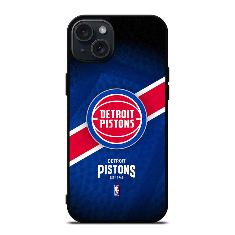 DETROIT PISTONS NBA TEAM iPhone 15 Plus Case Cover