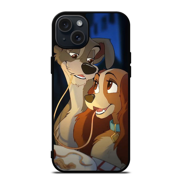 DISNEY CARTOON LADY AND THE TRAMP iPhone 15 Plus Case Cover