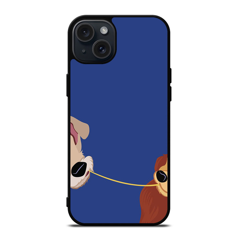 DISNEY LADY AND THE TRAMP CARTOON iPhone 15 Plus Case Cover