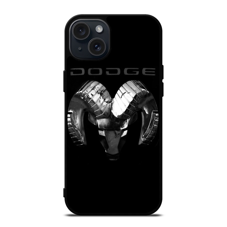 DODGE RAM BLACK LOGO iPhone 15 Plus Case Cover