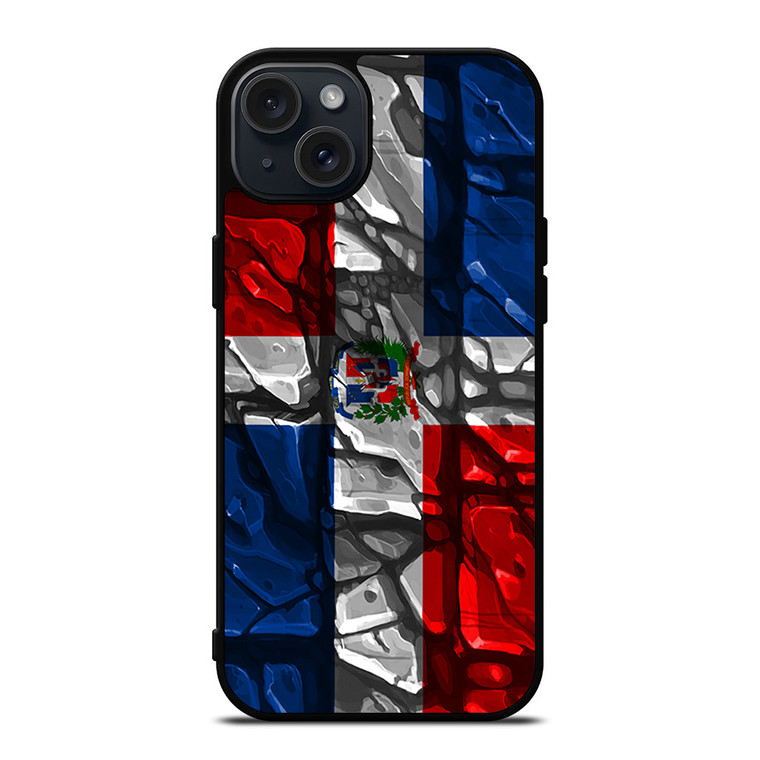 DOMINICAN REPUBLIC FLAG iPhone 15 Plus Case Cover