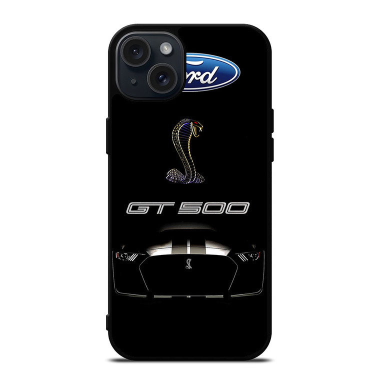 FORD MUSTANG GT BLACK iPhone 15 Plus Case Cover