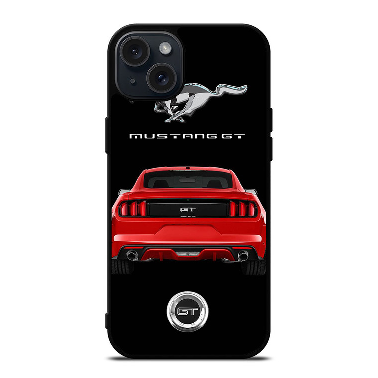 FORD MUSTANG GT RED CAR iPhone 15 Plus Case Cover