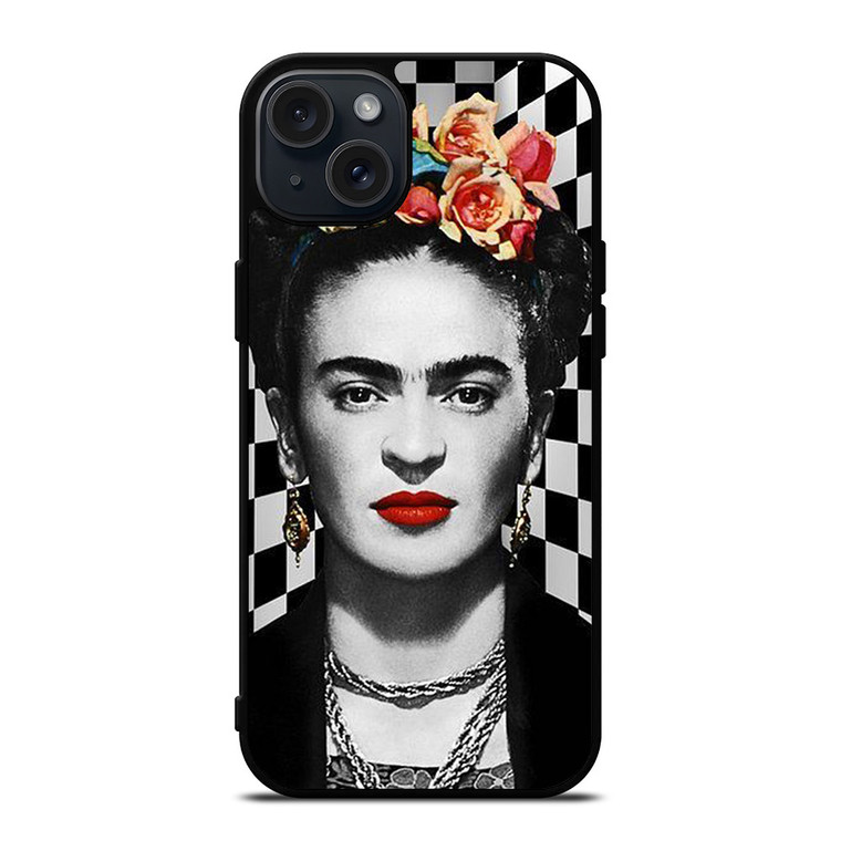 FRIDA KAHLO FACE ART iPhone 15 Plus Case Cover