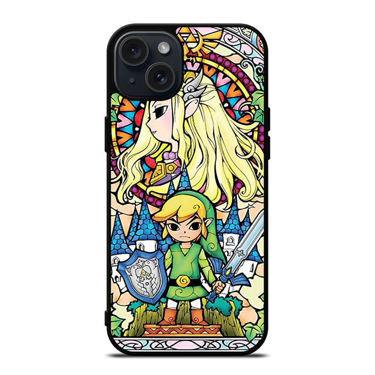 GAMES LEGEND OF ZELDA GLASS ART iPhone 15 Plus Case Cover
