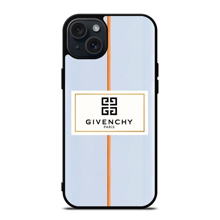 GIVENCHY PARIS LABEL LOGO iPhone 15 Plus Case Cover