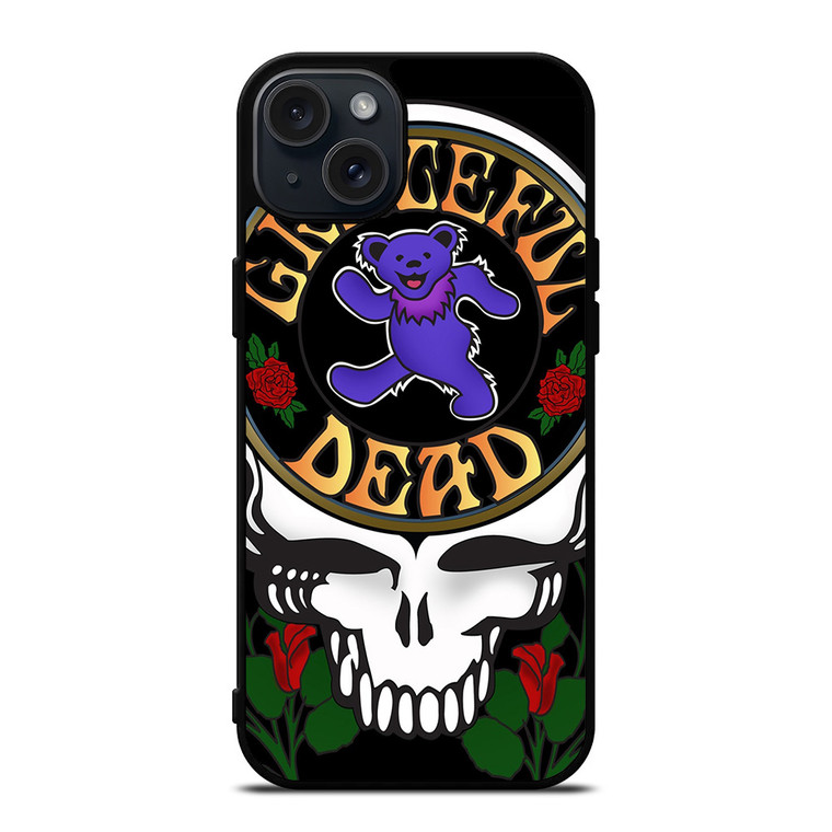 GRATEFUL DEAD FLORAL iPhone 15 Plus Case Cover