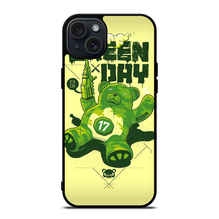 GREEN DAY BAND BEAR GUN iPhone 15 Plus Case Cover