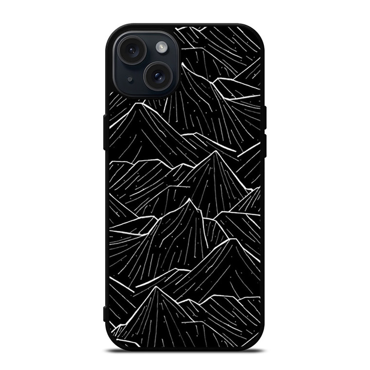 HAND DRAWING DARK MOUNTAIN iPhone 15 Plus Case Cover