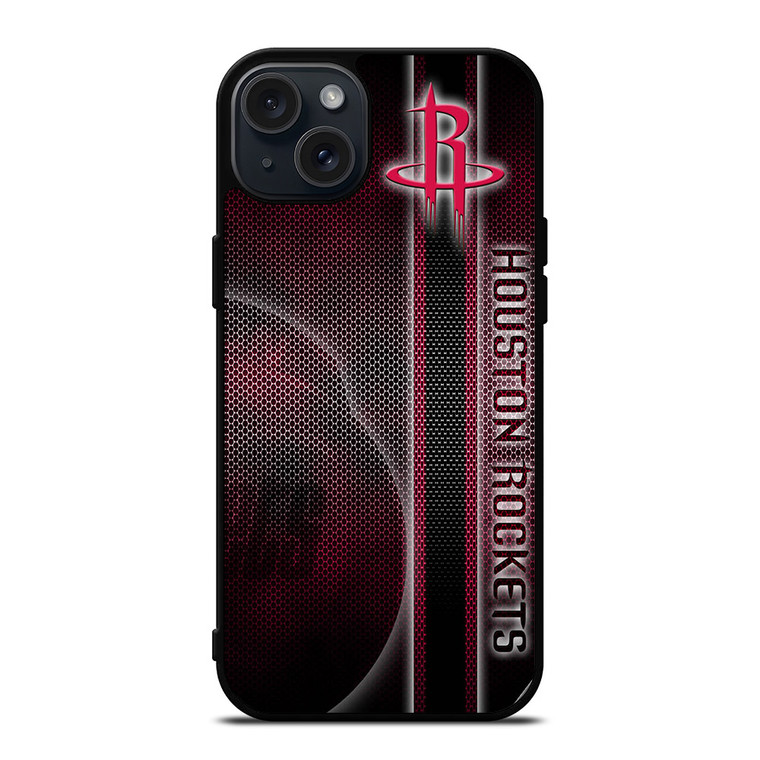 HOUSTON ROCKETS METAL LOGO iPhone 15 Plus Case Cover